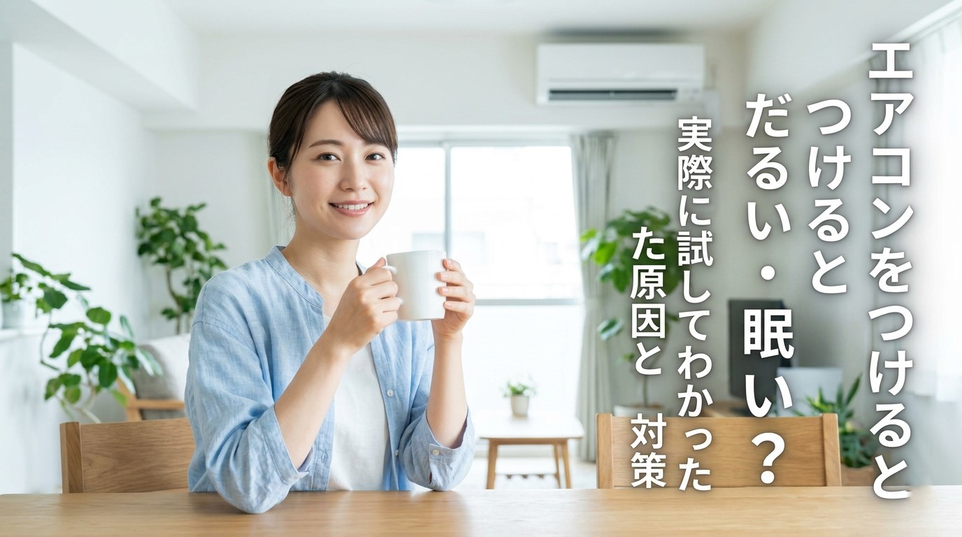 エアコンをつけるとだるい、眠くなる