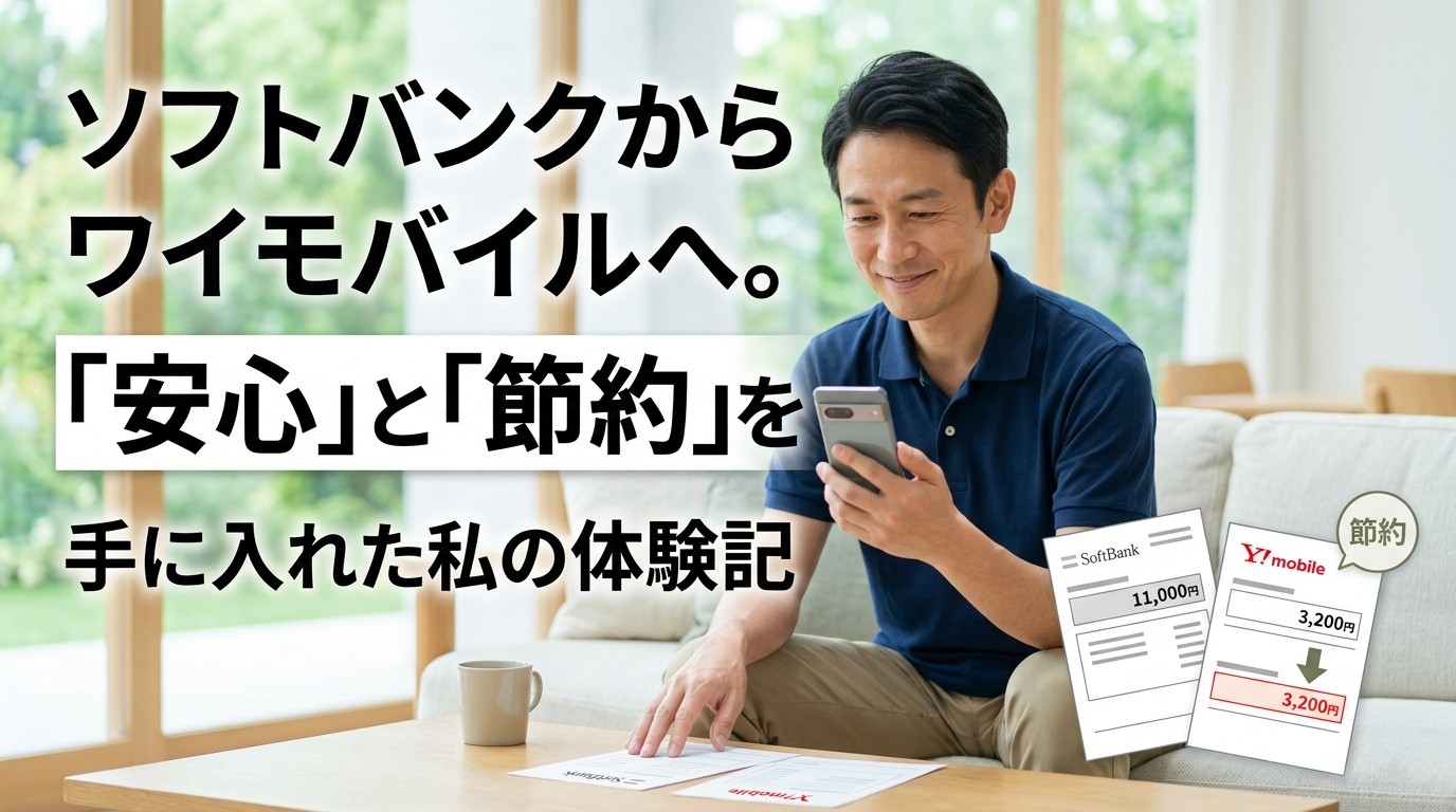ソフトバンクからワイモバイルへ。メールアドレスを維持して安心と節約を手に入れた私の体験記